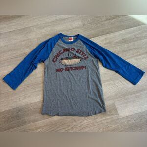 Homage 3/4 Sleeve T Shirt Baseball Small Chicago Style